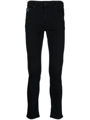 Skinny fit džinsi ar apdruku Versace Jeans Couture melns