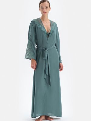 Μάξι φόρεμα με δαντέλα Dagi πράσινο