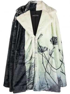 Palton de blană cu imagine Barbara Bologna verde