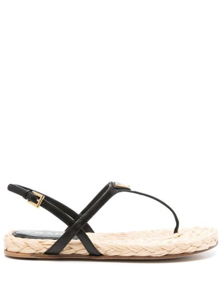 Sandale slingback Prada negru