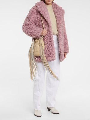 Rövid kabát Isabel Marant rózsaszín