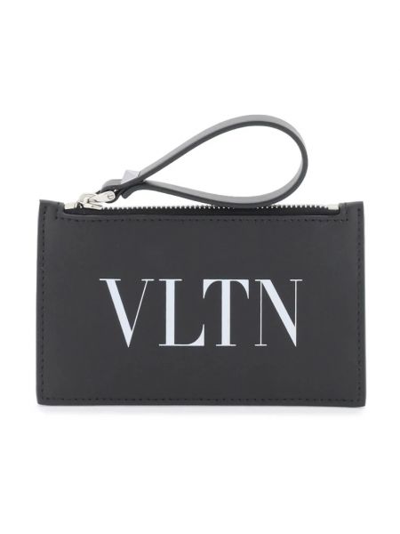 Czarny portfel skórzany Valentino Garavani