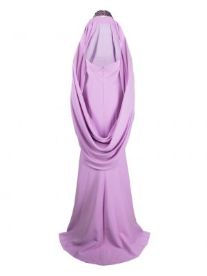 Vakarinė suknelė su kristalais Jean-louis Sabaji violetinė