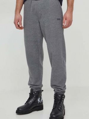 Melanžové sportovní kalhoty Calvin Klein šedé