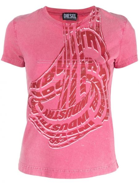 T-shirt Diesel rosa