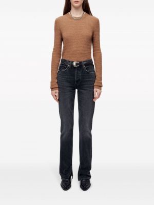 High waist bootcut jeans ausgestellt Re/done schwarz