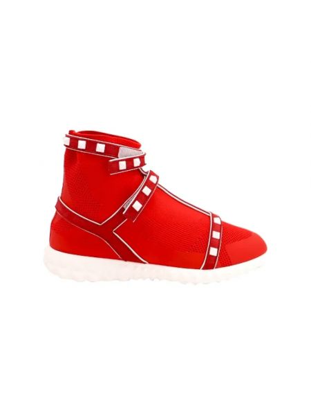 Nylonowe sneakersy retro Valentino Vintage czerwone