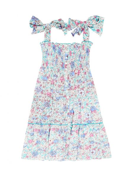 Floral dress for jenter Poupette St Barth Kids blå