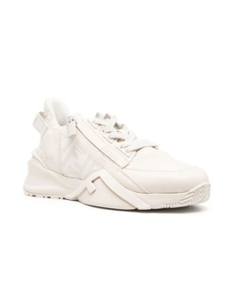 Sneakersy z nadrukiem Fendi białe