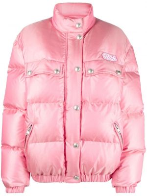 Pernata jakna Alessandra Rich ružičasta