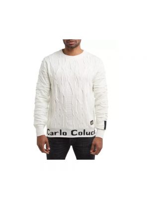 Sweter Carlo Colucci biały