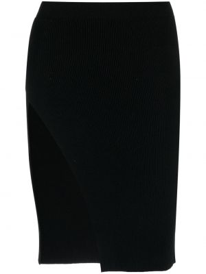 Asymetrické midi sukně Laneus černé