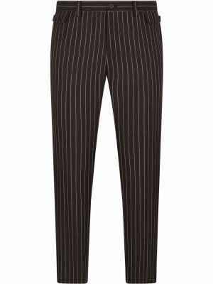 Pantaloni cu dungi Dolce & Gabbana negru