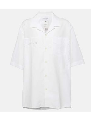 Памучна риза Marine Serre бяло