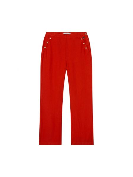 Spodnie relaxed fit Busnel czerwone