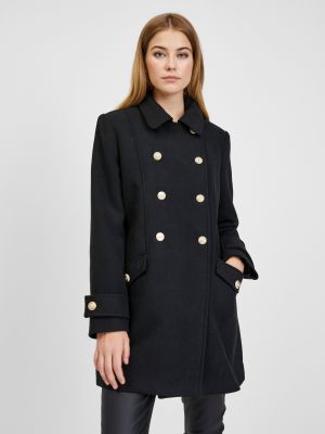 Вовняне зимове пальто Orsay чорне