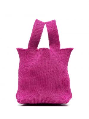 Плетени шопинг чанта A. Roege Hove розово