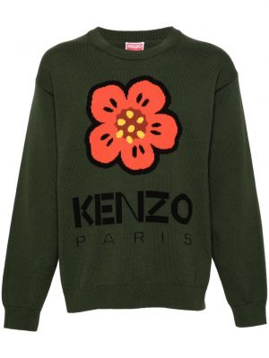 Pamučni džemper s cvjetnim printom Kenzo