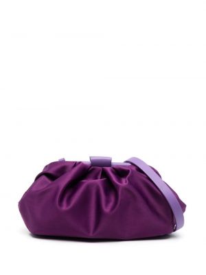 Satenska torbica za čez ramo Fabiana Filippi vijolična