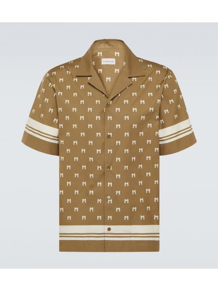 Medvilninė marškiniai Moncler smėlinė