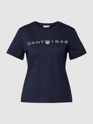 Koszulka bawełniana z nadrukiem Gant