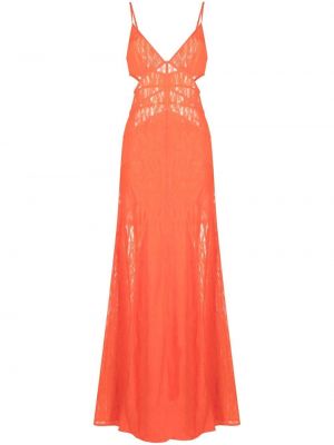 Макси рокля Dion Lee оранжево