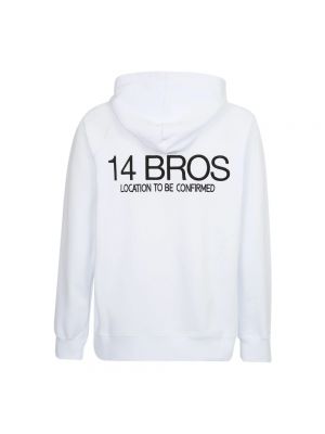 Bluza z kapturem 14 Bros biała