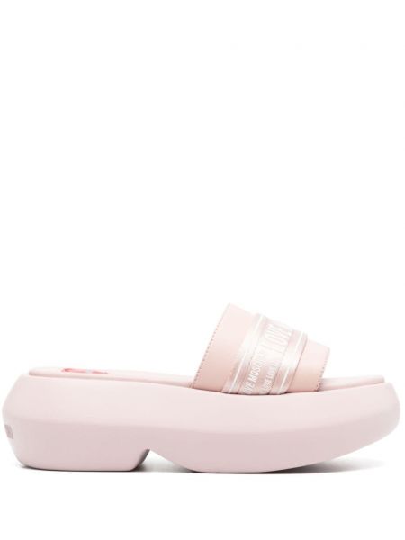 Ниски обувки на платформе Love Moschino розово
