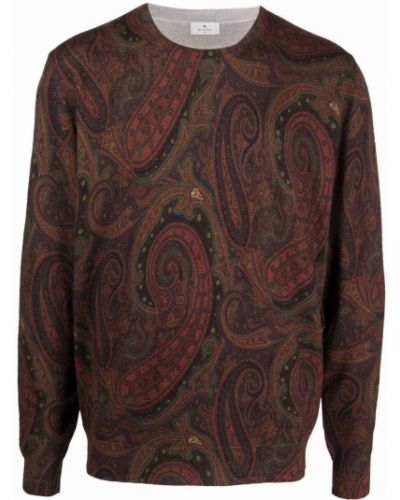 Jersey de cachemir de punto de tela jersey Etro marrón