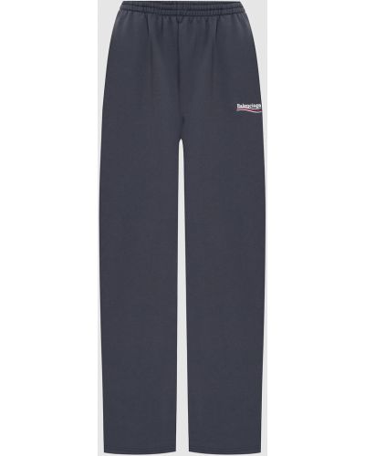 Спортивні брюки з логотипом Balenciaga, сірі
