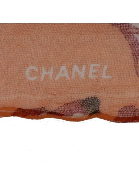Bufanda de seda Chanel Vintage naranja