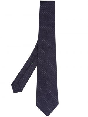 Jedwabny krawat w grochy Borrelli