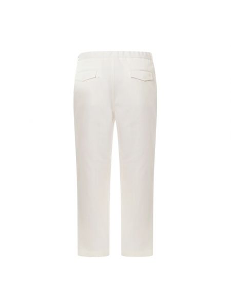 Pantalones rectos de algodón Gucci blanco