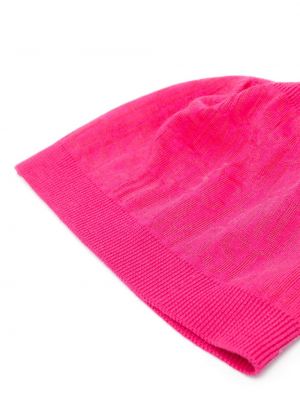Vlněný čepice Moschino růžový