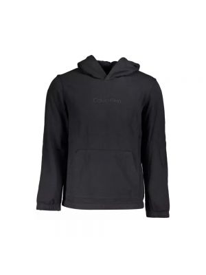 Sweter z kapturem Calvin Klein czarny
