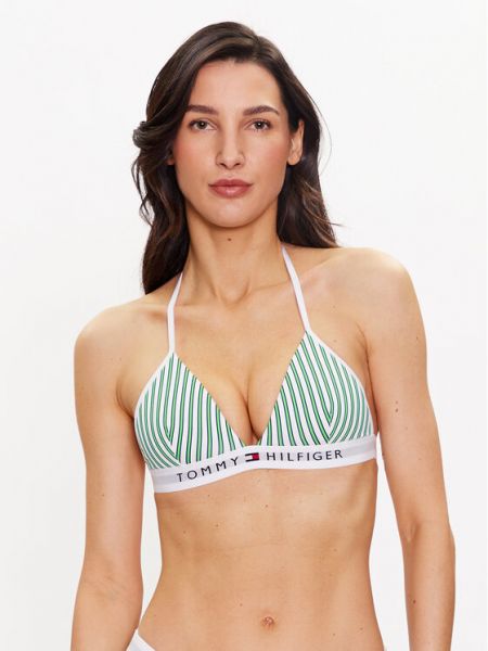 Pruhované plavky Tommy Hilfiger Underwear zelené