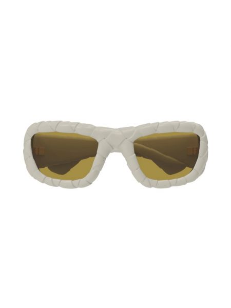 Sonnenbrille mit print Bottega Veneta weiß