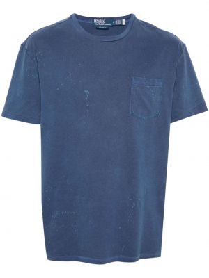 Памучна пухена поло тениска бродирана Polo Ralph Lauren