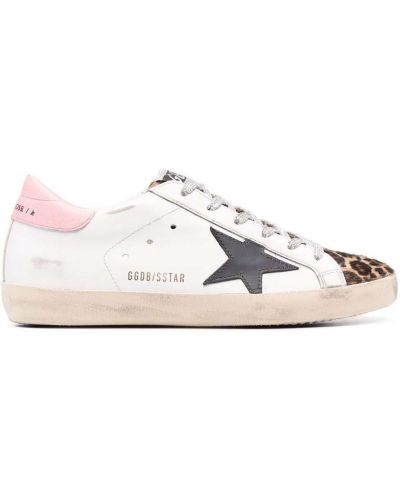 Stjernemønster leopard trykt sneakers Golden Goose