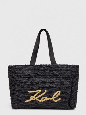 Плажна чанта Karl Lagerfeld черно