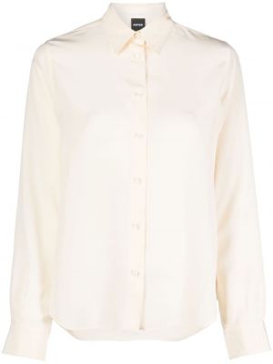 Копринена риза Aspesi бяло
