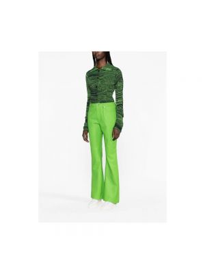 Pantalones de cuero Jw Anderson verde
