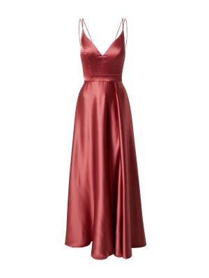 Rochie de bal din satin fără mâneci cu fermoar Luxuar - roșu
