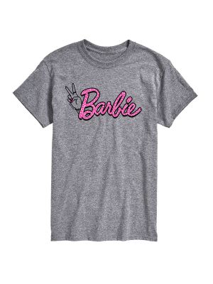 Леопардовая футболка Barbie серая