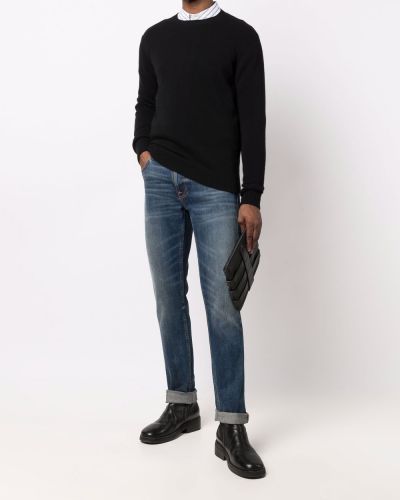 Jersey de punto manga larga de tela jersey Nuur negro