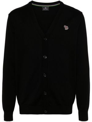 Cardigan cu model zebră Ps Paul Smith negru