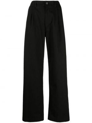 Pantaloni chino din bumbac plisate Studio Tomboy negru