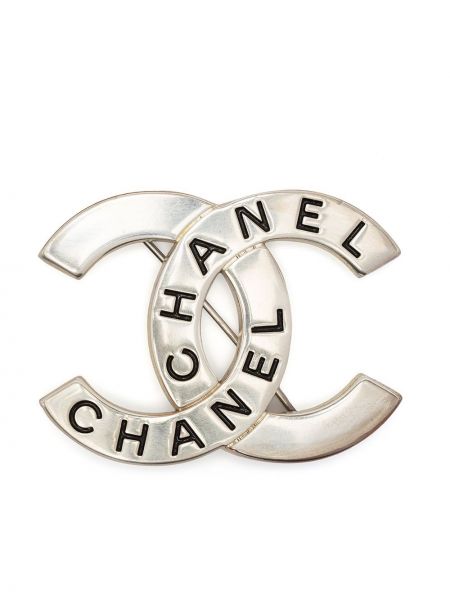 Broche Chanel Pre-owned plateado