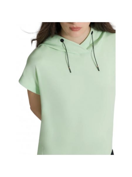 Bluza z kapturem z krótkim rękawem Rrd zielona