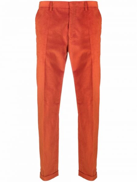 Pantalones chinos de pana slim fit Paul Smith naranja